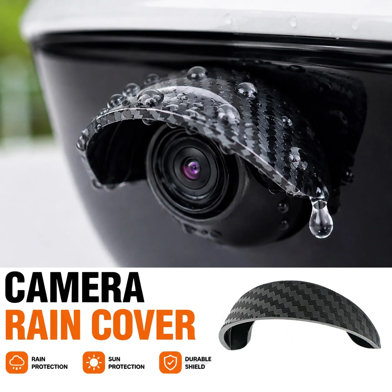 Rear Camera For Car - ตัวป้องกันเลนส์กล้องมองหลังรถยนต์ กันน้ำ กันรอยขีดข่วน ครอบคลุม 360 องศา