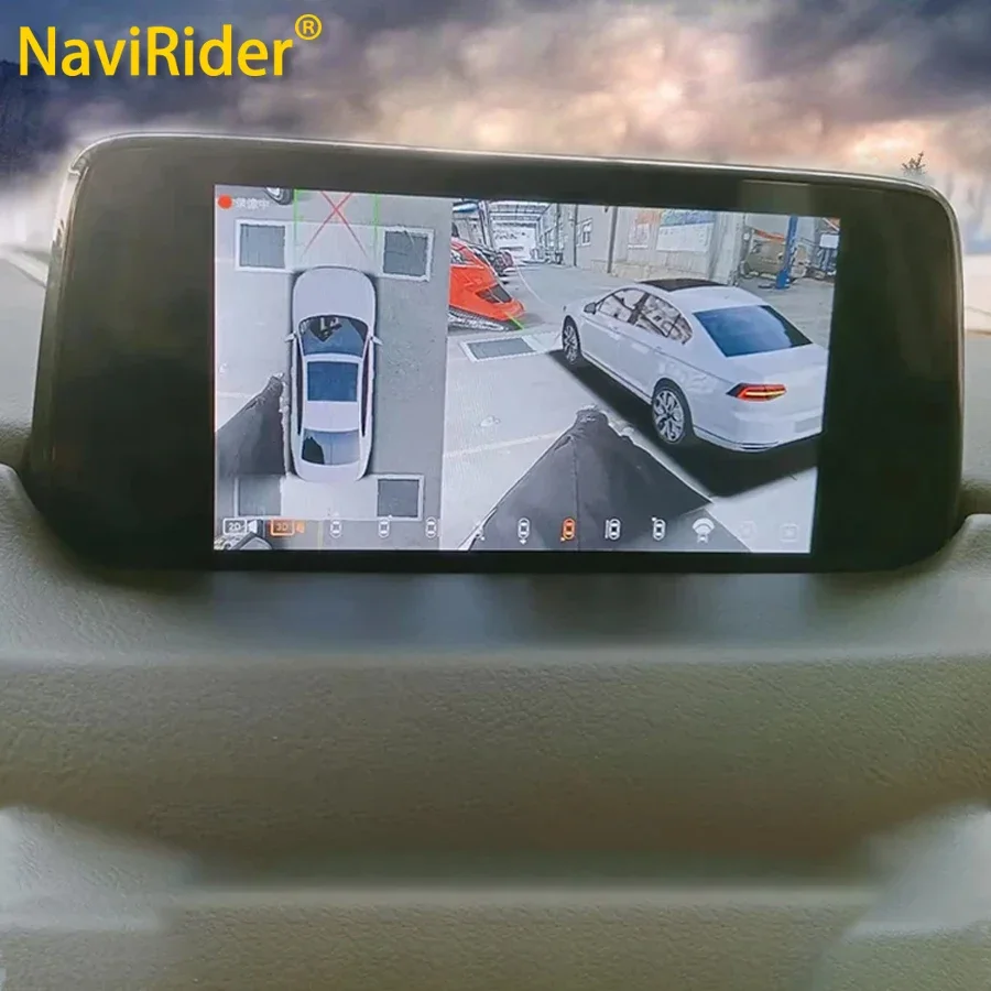 Rear Camera For Car - กล้องบันทึกภาพรถยนต์แบบมองภาพรอบทิศทาง 360 องศา พร้อมกล้องมองหลัง 3 มิติ