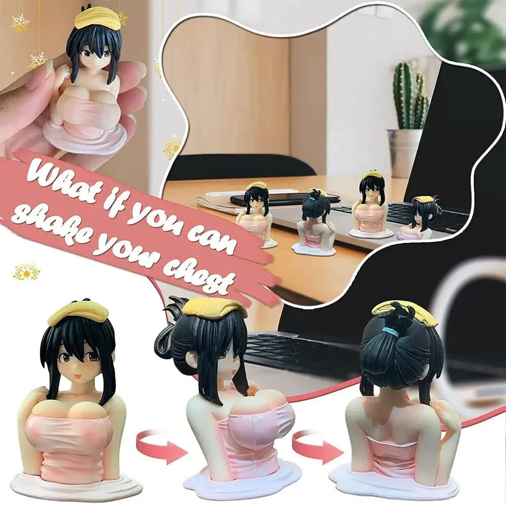 Car Accessories Bangkok - 1/2pcs รถผู้ถือบิกินี่สาวชายหาดการ์ตูนอะนิเมะน่ารัก Kanako หน้าอกเขย่าเครื่องประดับแดชบอร์ดรถตกแต่งภายใน