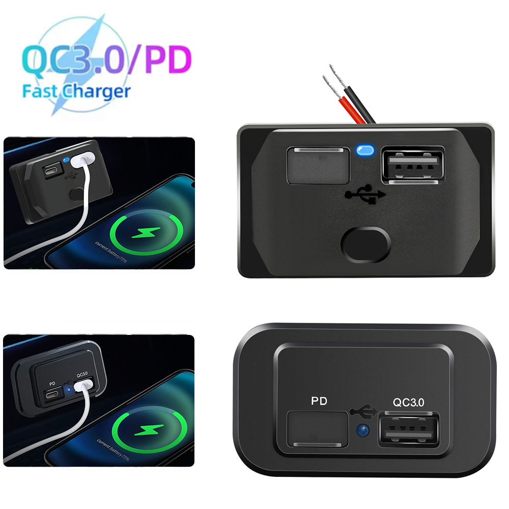 Car Accessories Qc - 12 V-24 V USB Fast Car