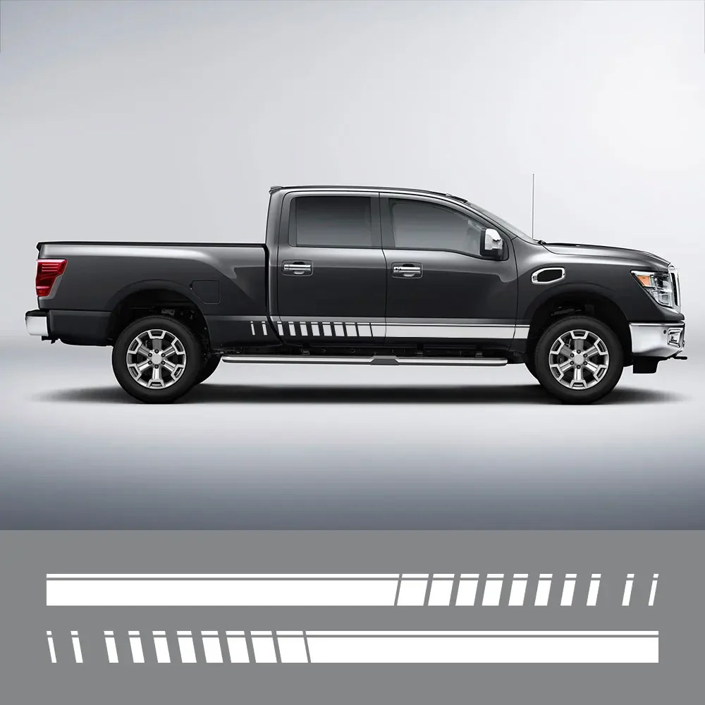 Car Accessories Ebay - สติกเกอร์ติดข้างประตูรถยนต์ลายเส้นสไตล์ตกแต่ง อุปกรณ์ตกแต่งรถยนต์สำหรับ Nissan Titan Toyota Hilux