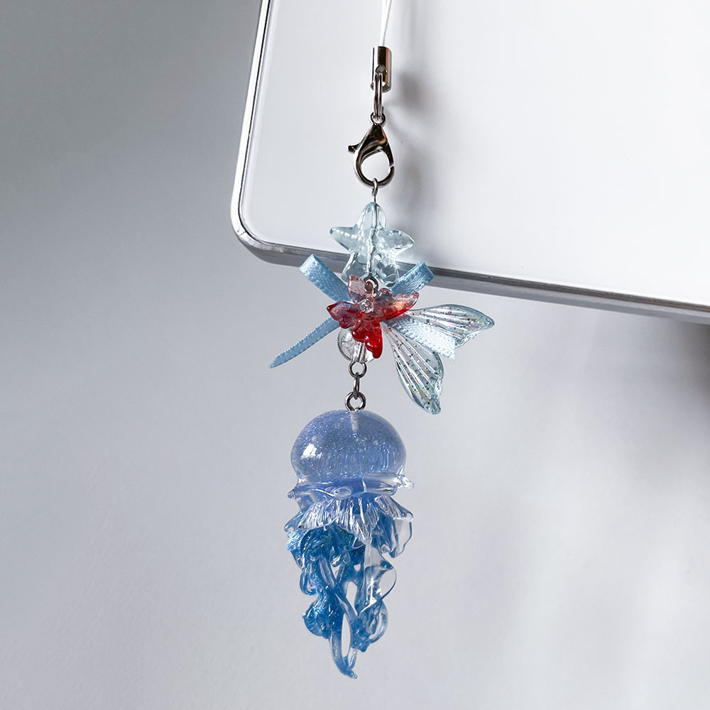สีฟ้าแมงกะพรุนสีชมพู Charm ปลา - Car Accessories Bangkok บทวิจารณ์และราคา