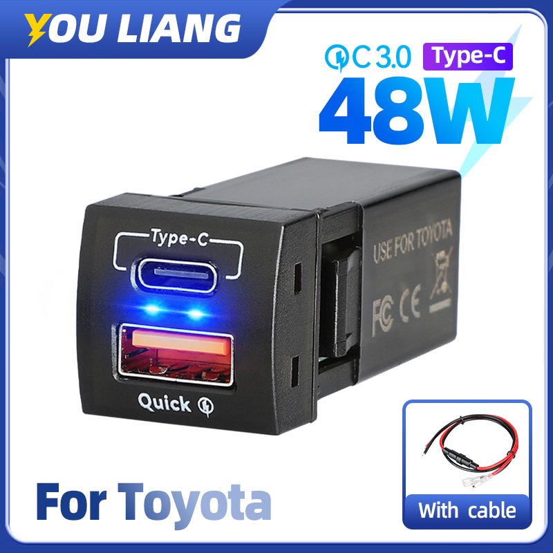 48W QC3.0ที่ชาร์จความเร็วสูง U - Car Accessories Qc บทวิจารณ์และราคา