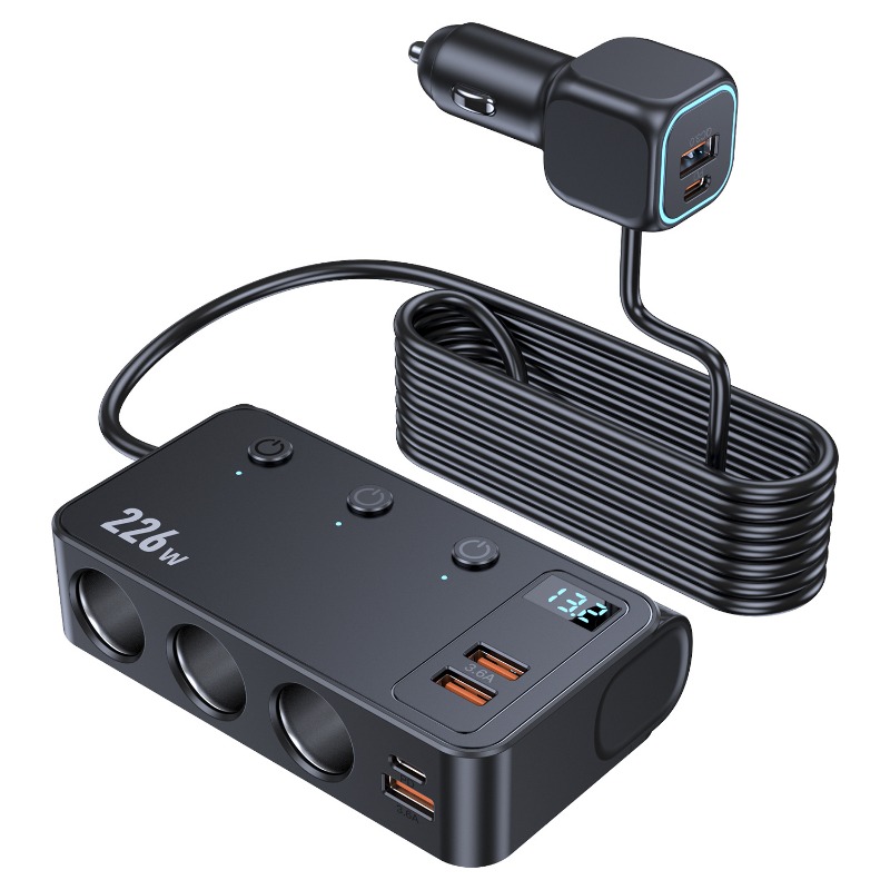 C33 226W Car Charger Adapter 9 - Car Accessories Qc บทวิจารณ์และราคา
