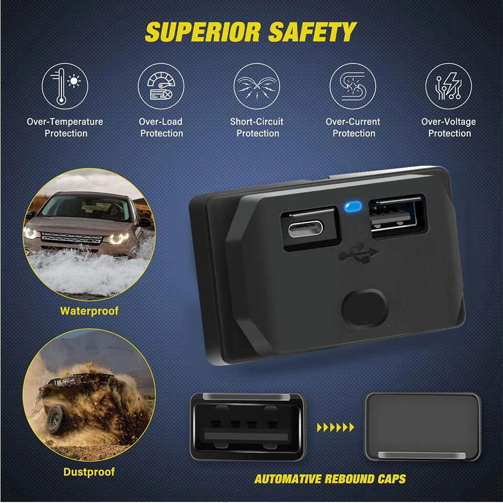 12 V-24 V USB Fast Car Charger - Car Accessories Qc บทวิจารณ์และราคา