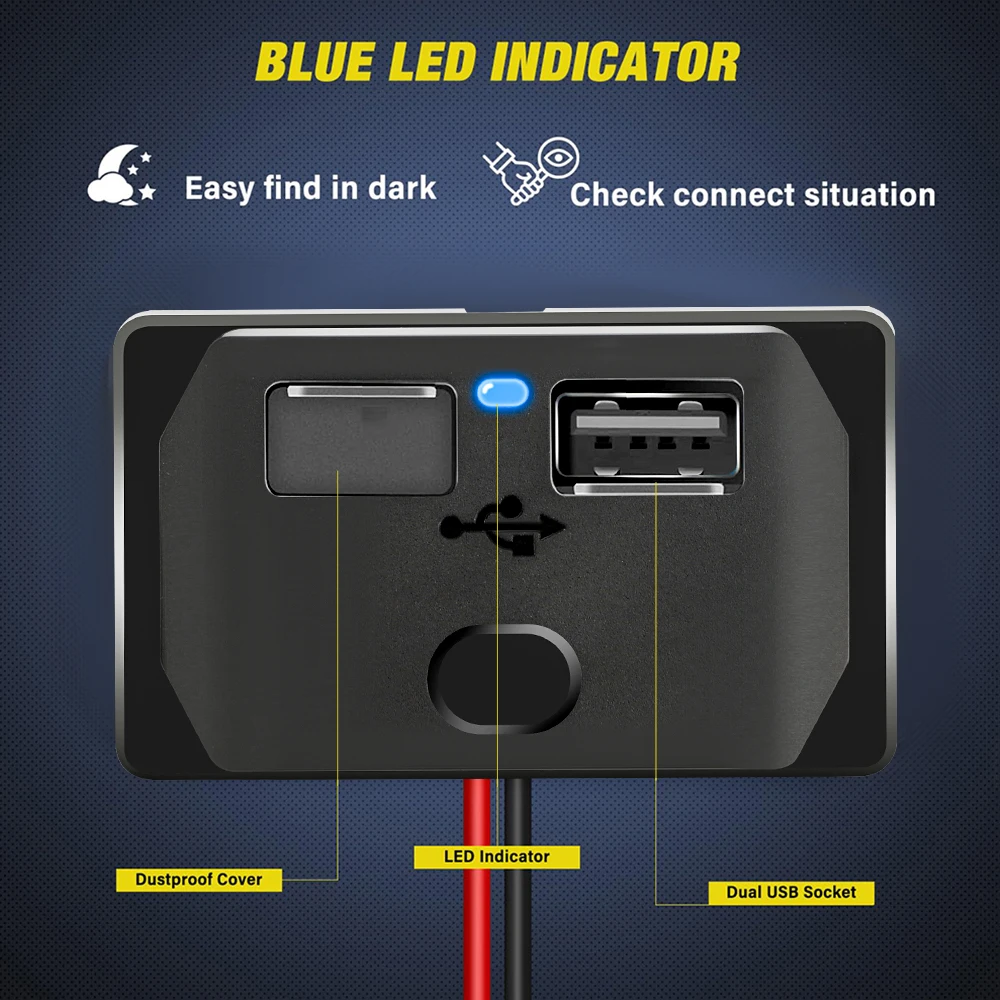 12 V-24 V USB Fast Car Charger - Car Accessories Qc บทวิจารณ์และราคา