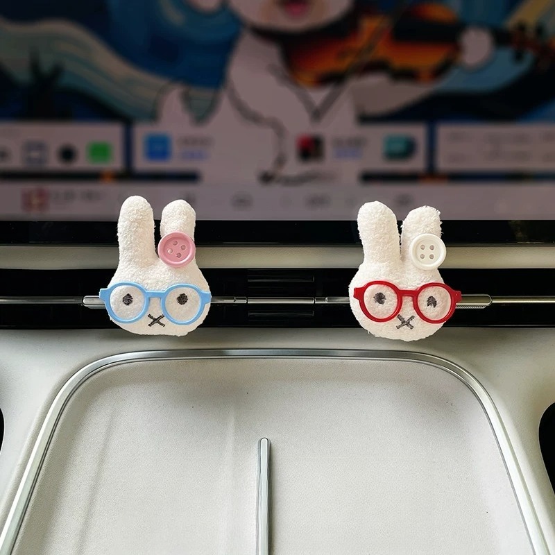 กระต่ายน่ารักใส่แว่นตา คลิปน้ำ - Car Accessories Perfume บทวิจารณ์และราคา