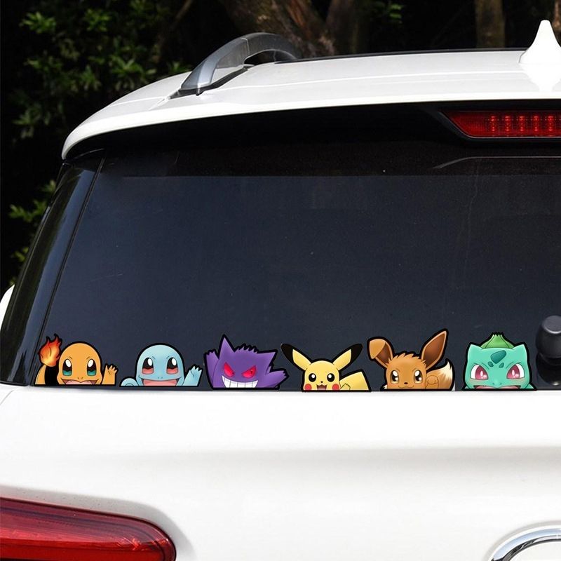 สติ๊กเกอร์ติดกระจกรถยนต์โปเกมอ - Car Accessories Sticker บทวิจารณ์และราคา